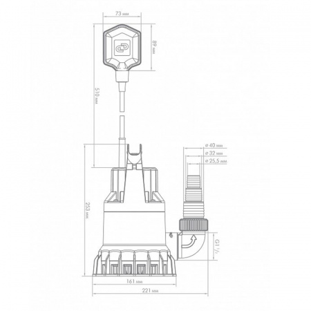 Насос дренажный ДЖИЛЕКС ДРЕНАЖНИК 85/6 (165 Вт)