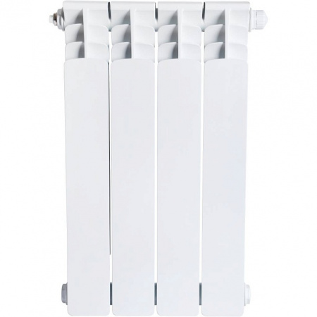 Радиатор биметаллический STOUT SPACE 500х4 секции, нижнее правое подключение