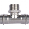 Тройник-переходник ВПр-НР, 35х11/4, из нержавеющей стали прессовой ROMMER