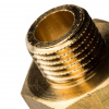 Ниппель переходной резьбовой латунный STOUT без покрытия 1/2"x1/4" Н