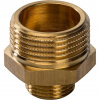Ниппель переходной резьбовой латунный STOUT без покрытия 3/4"x3/8" Н
