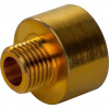 Муфта переходная резьбовая латунная STOUT без покрытия 3/8"x1/4" ВН