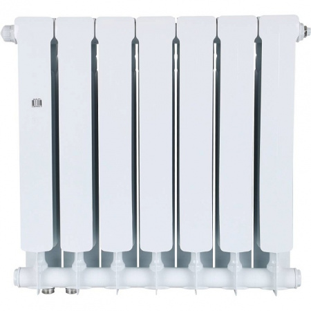 Радиатор биметаллический STOUT SPACE 500х7 секций, нижнее правое подключение