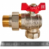 Кран шаровой с американкой угловой ROMMER бабочка 3/4" ВН NEW