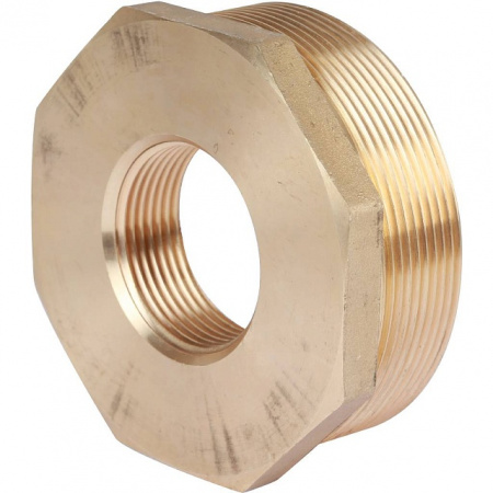 Футорка резьбовая латунная STOUT без покрытия 3"x11/4" ВН