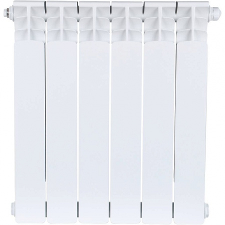 Радиатор биметаллический STOUT SPACE 500х6 секций, нижнее правое подключение