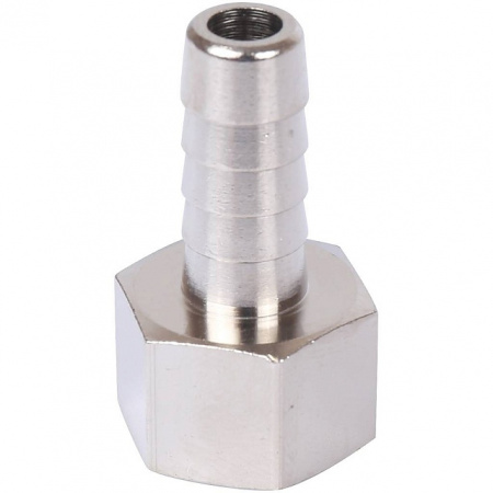 Штуцер резьбовой латунный STOUT никель 3/8"x10мм В