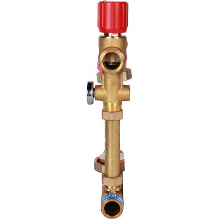 НСУ Насосно-смесительный узел теплого пола STOUT ISOTHERM без насоса 1", термостат 30-50°C, 130мм