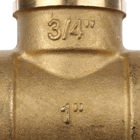 Тройник переходной латунный STOUT без покрытия 1"x3/4"x1" В