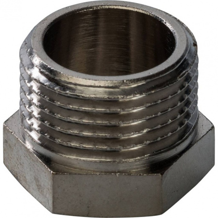 Заглушка резьбовая латунная STOUT никель 3/8" Н