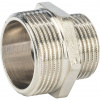 Ниппель переходной резьбовой латунный STOUT никель 11/4"x1" Н