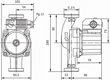 Насос для рециркуляции WILO STAR-Z 25/6