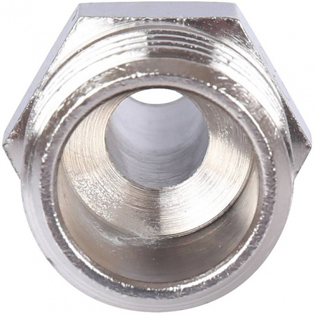 Штуцер резьбовой латунный STOUT никель 1/2"x12мм Н