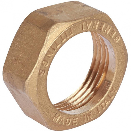 Американка УГЛОВАЯ резьбовая латунная (с прокладкой o-ring) STOUT без покрытия 3/4" ВН