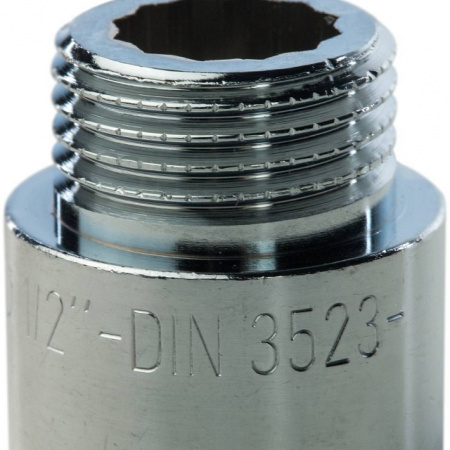 Удлинитель резьбовой латунный STOUT хром 1/2"x20мм ВН