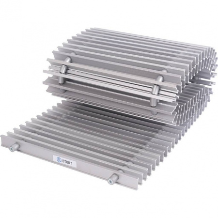 Конвектор внутрипольный STOUT SCN 80х240х1000 естественная конвекция