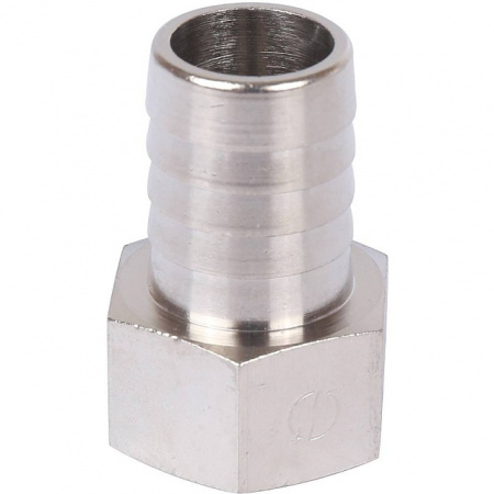 Штуцер резьбовой латунный STOUT никель 1/2"x18мм В