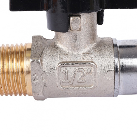Кран шаровой STOUT бабочка 1/2"х3/4" Н, с накидной гайкой