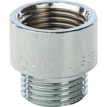 Удлинитель резьбовой латунный STOUT хром 1/2"x15мм ВН