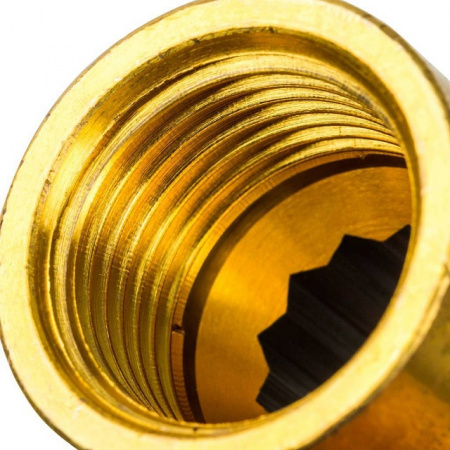 Удлинитель резьбовой латунный STOUT без покрытия 1/2"x20мм ВН