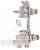 НСУ Насосно-смесительный узел теплого пола ESSAN AQUAMIXON без насоса 1", 130/180мм (никель) (10шт)