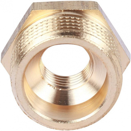 Футорка резьбовая латунная STOUT без покрытия 3/4"x1/4" ВН