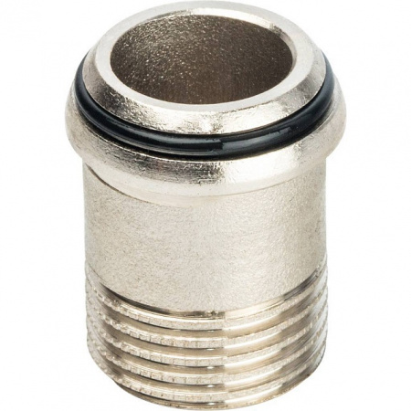 Американка ПРЯМАЯ резьбовая латунная (с прокладкой o-ring) STOUT никель 1/2" ВН