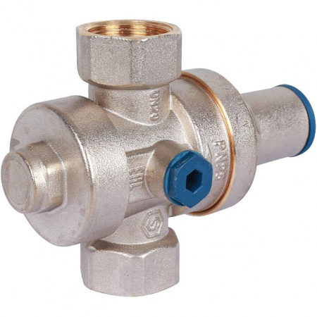 Редуктор давления STOUT 3/4" вн/вн PN25 с выходом под манометр
