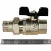 Кран шаровой с американкой STOUT бабочка 3/4" полнопроходной