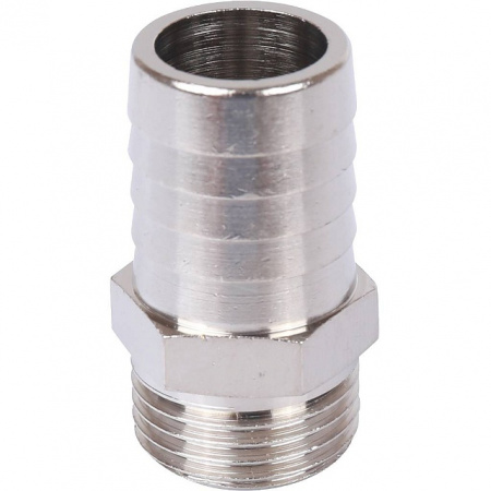 Штуцер резьбовой латунный STOUT никель 1/2"x20мм Н