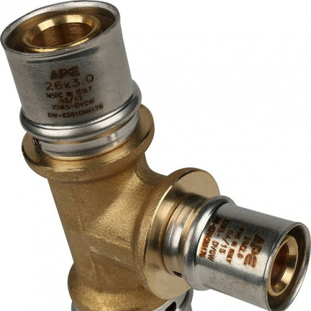 МП Тройник переходной пресс для металлопласта STOUT Ø32х20х26