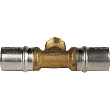 МП Тройник резьбовой пресс для металлопласта STOUT Ø20х1/2"х20 Н