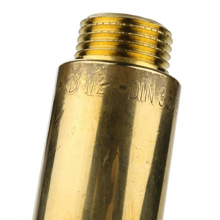 Удлинитель резьбовой латунный STOUT без покрытия 1/2"x100мм ВН