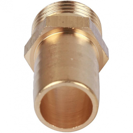 Штуцер резьбовой латунный STOUT без покрытия 1/2"x18мм Н