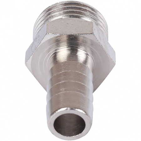 Штуцер резьбовой латунный STOUT никель 1/2"x12мм Н