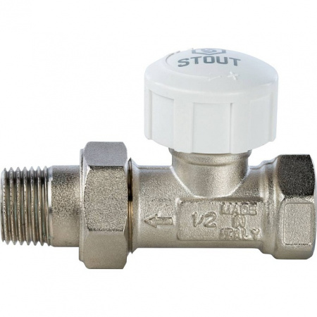 Клапан термостатический прямой STOUT 1/2"