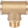 Тройник резьбовой латунный STOUT без покрытия 3/4"x3/4"x3/4" ВНВ