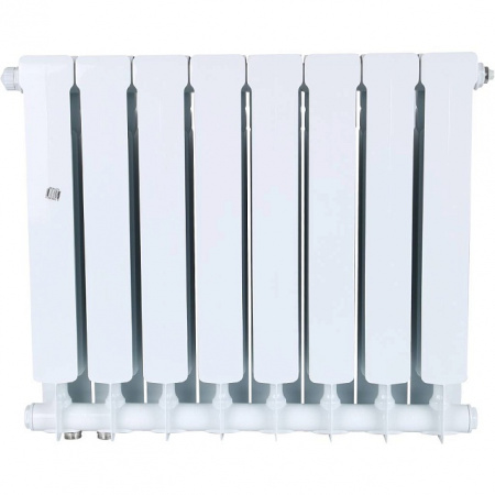 Радиатор биметаллический STOUT SPACE 500х8 секций, нижнее правое подключение