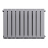Радиатор биметаллический ROYAL THERMO PIANOFORTE SILVER SATIN NEW 500x10 секций, серый
