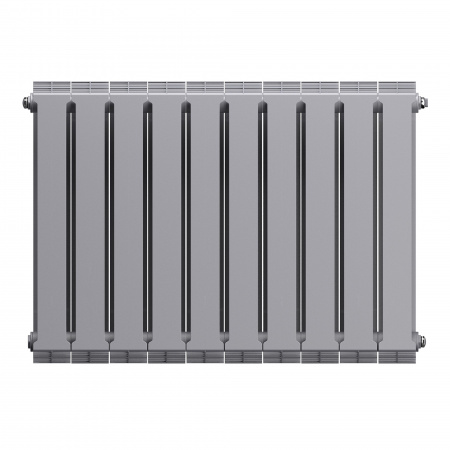 Радиатор биметаллический ROYAL THERMO PIANOFORTE SILVER SATIN NEW 500x10 секций, серый