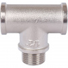 Тройник переходной резьбовой латунный STOUT никель 1/2"x1/2"x1/2" ВНВ