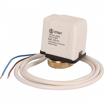 Сервопривод STOUT электротермический компактный, нормально открытый, 230 В