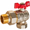 Кран шаровой с американкой угловой ROMMER бабочка 3/4" ВН NEW