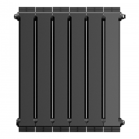 Радиатор биметаллический ROYAL THERMO PIANOFORTE NOIR SABLE NEW 500x6 секций, черный