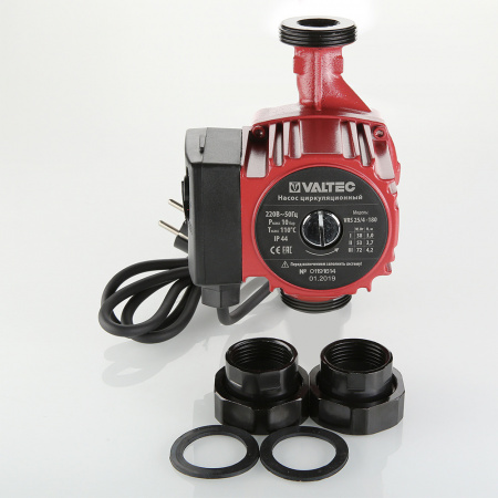 Насос циркуляционный VALTEC RS 25/4 180 (25x40) с гайками