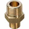 Ниппель переходной резьбовой латунный STOUT без покрытия 1/4"x1/8" Н