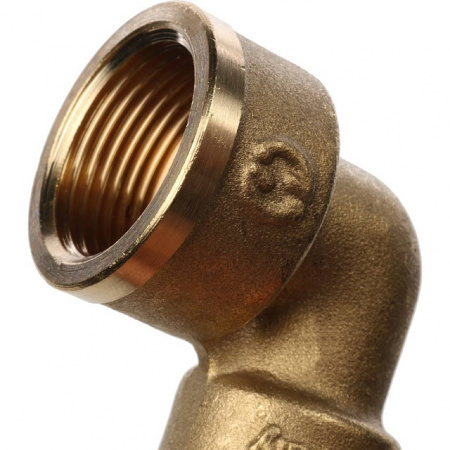 Угол резьбовой латунный STOUT без покрытия 3/4"х1/2" В