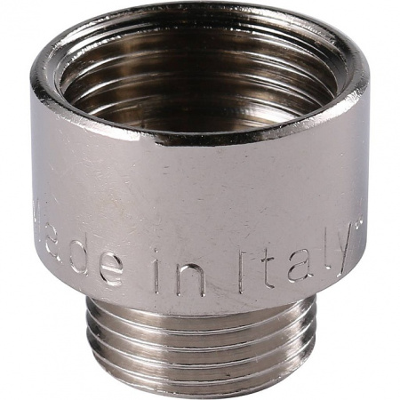 Муфта переходная резьбовая латунная STOUT никель 1/2"X3/8" ВН