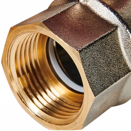 Кран шаровой полнопроходной с американкой STOUT ручка бабочка 1" ВР/НР (EPDM)