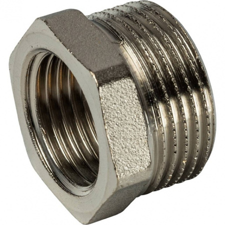 Футорка резьбовая латунная STOUT никель 3/4"x1/2" ВН